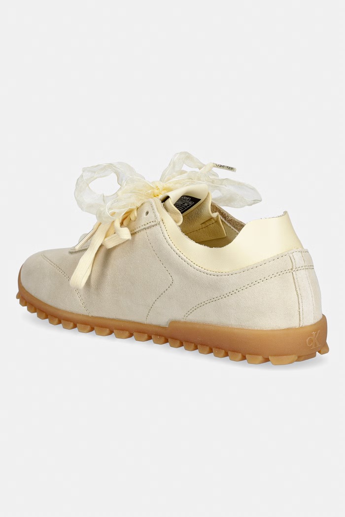 Obuća Calvin Klein LOW PROFILE RUN MG SUE DB LACES tenisice za žene HW0HW03150.ZAD zlatna