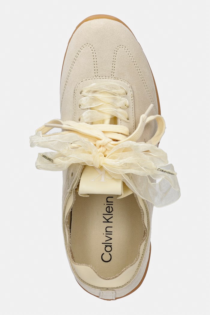 Calvin Klein LOW PROFILE RUN MG SUE DB LACES tenisice za žene zlatna HW0HW03150.ZAD