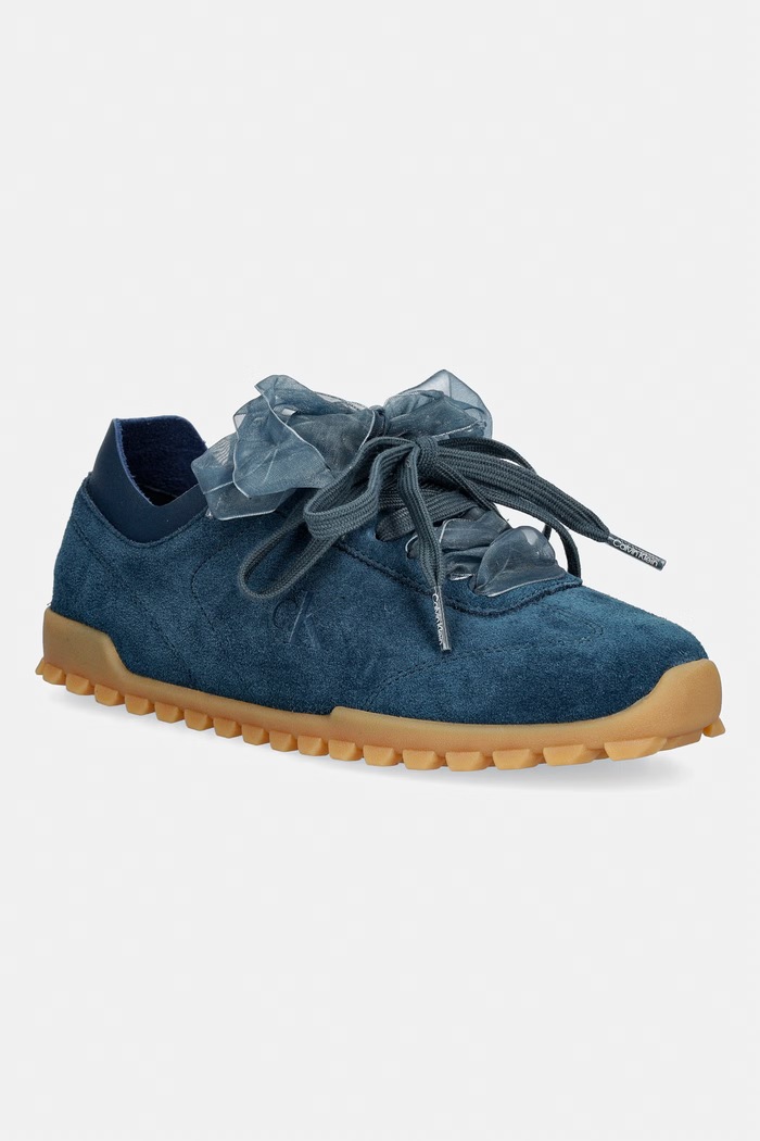 Calvin Klein LOW PROFILE RUN MG SUE DB LACES tenisice za žene plava HW0HW03150.CJY