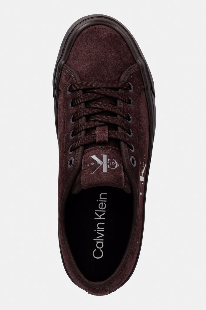 Calvin Klein VULC FLATF LACEUP SUEDE tenisice za žene od brušene kože smeđa HW0HW03088.VH2