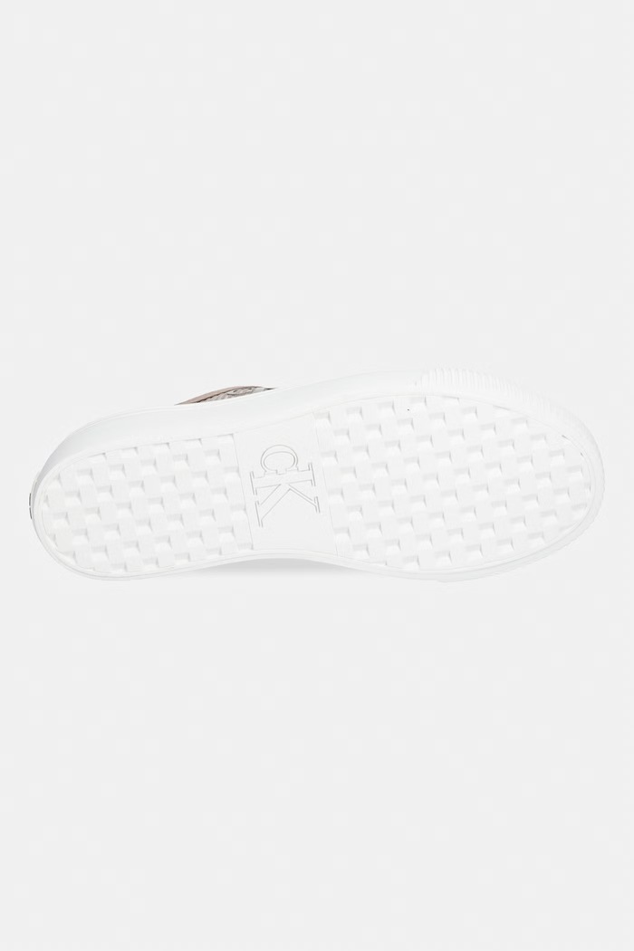Calvin Klein VULC FLATF LACEUP STRIPED NYL sneakers Γυναικεία HW0HW03087.0H5 μπεζ