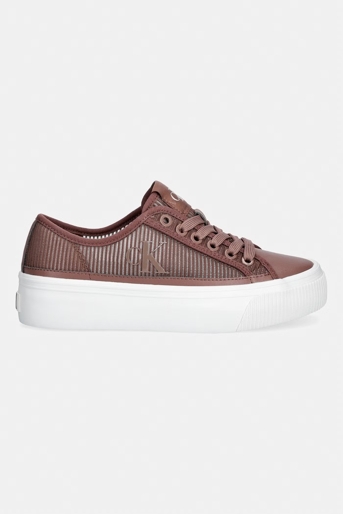 Calvin Klein VULC FLATF LACEUP STRIPED NYL tenisice za žene HW0HW03087.0H4 smeđa AW26