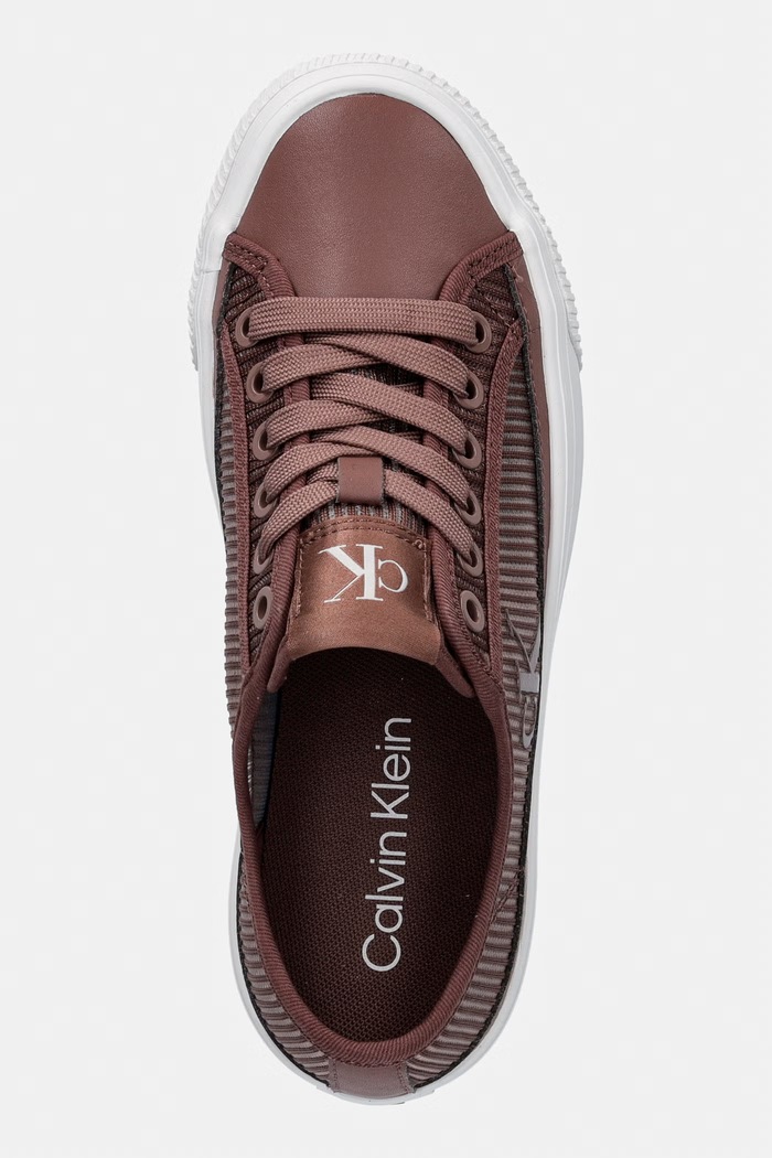 Calvin Klein VULC FLATF LACEUP STRIPED NYL tenisice za žene smeđa HW0HW03087.0H4