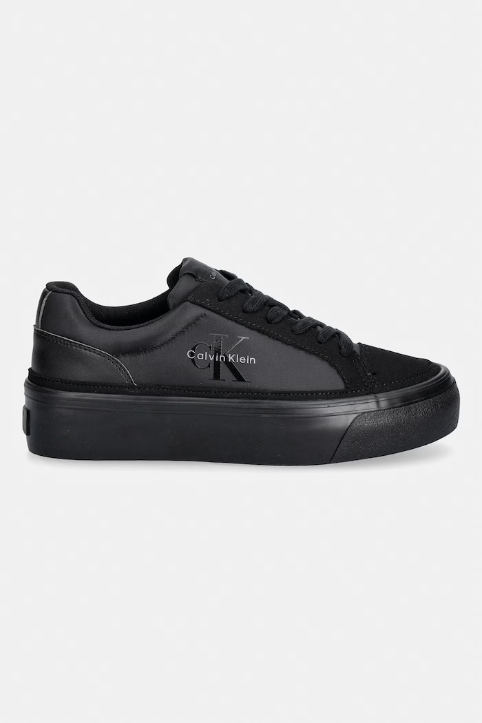Calvin Klein VULC FLATF LACEUP NY-SU sneakersy damskie HW0HW03086.0GJ czarny AW26