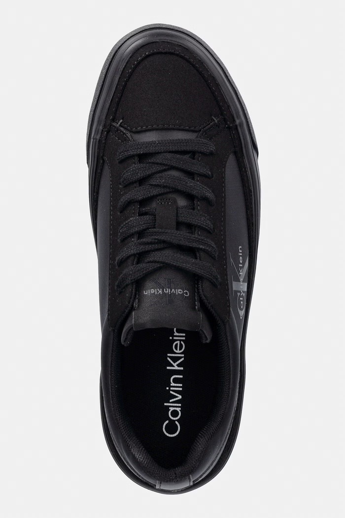 Calvin Klein VULC FLATF LACEUP NY-SU sneakersy damskie czarny HW0HW03086.0GJ