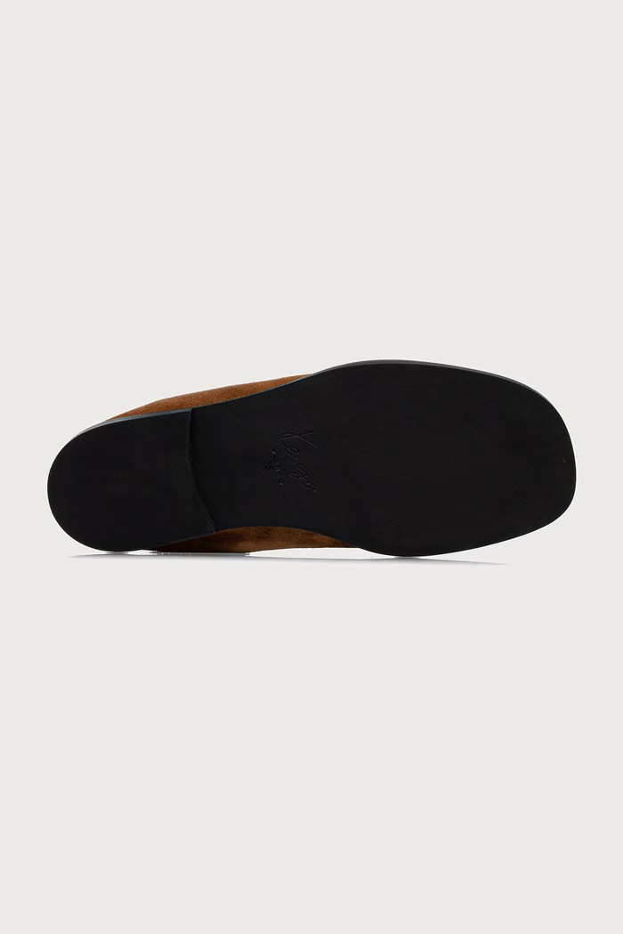Mokasinke za žene od brušene kože Loafer Kenzo smeđa FG62LO410L57.87