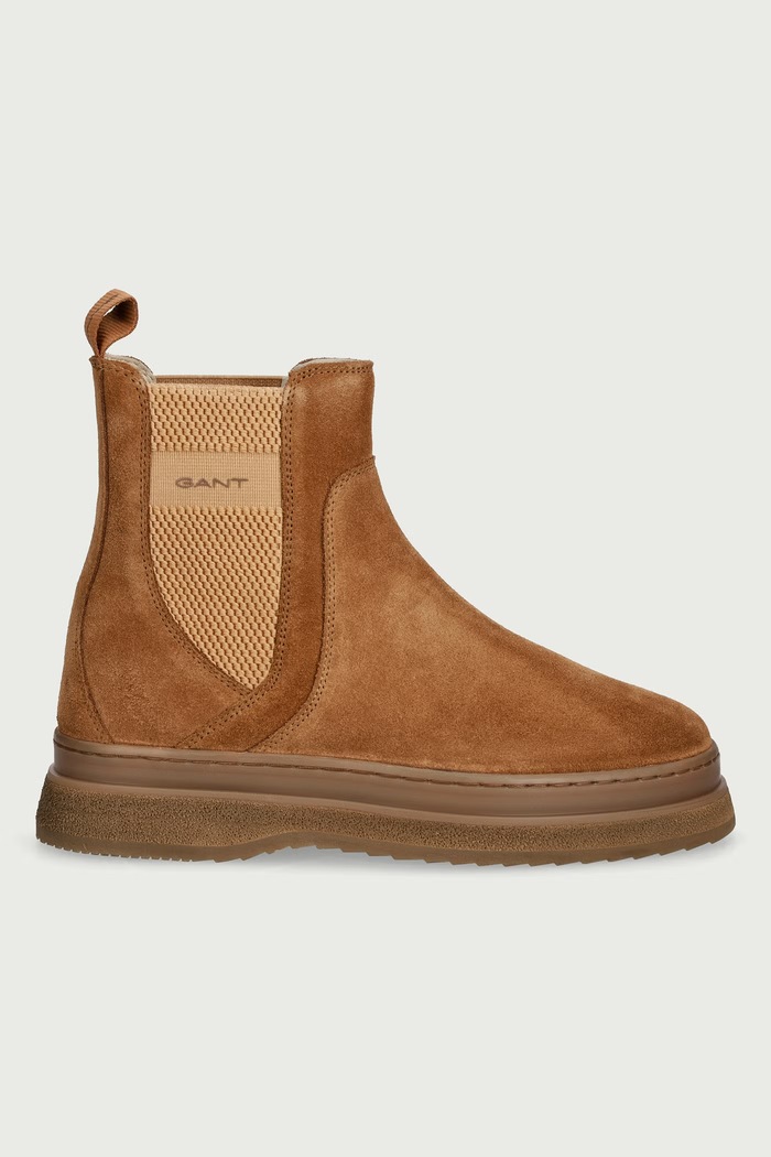 Gant Sztyblety damskie zamszowe Sistown 33553457.G146 brązowy AW26