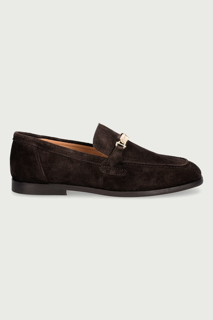 Gant Mokasyny damskie zamszowe Gimble 33573453.G399 brązowy AW26