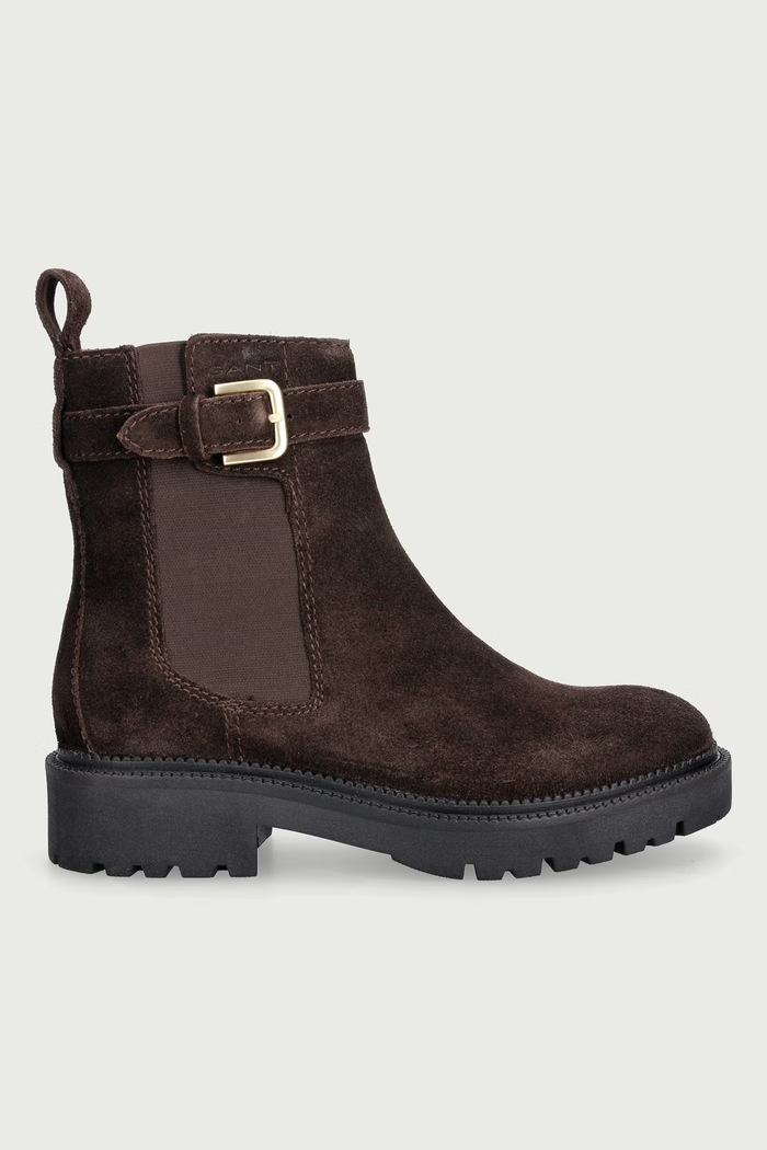 Gant Chelsea čižmy dámske semišové Kelliin 33553438.G399 hnedá AW26