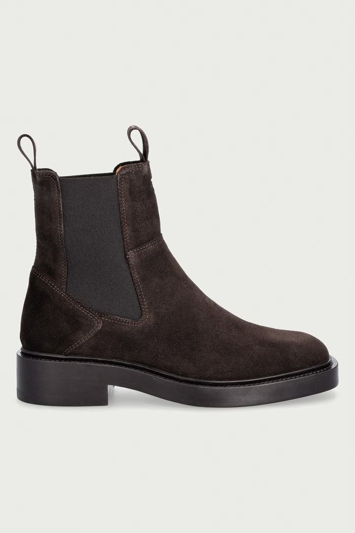Gant ženski semišasti gležnjarji Fallwi 33543445.G46 rjava AW26