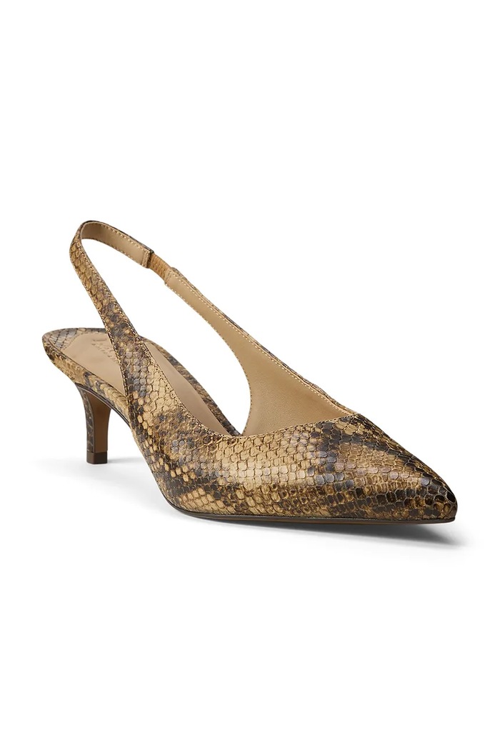 Lauren Ralph Lauren обувки с ток от кожа Lolah II 802P19344001.270 бежов AW26