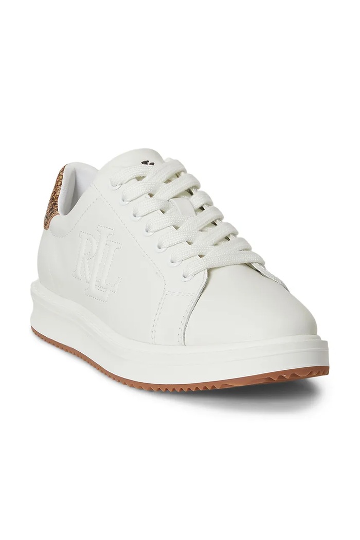 Lauren Ralph Lauren Ainsley sneakers da donna in pelle 802P15844001.100 bianco AW26