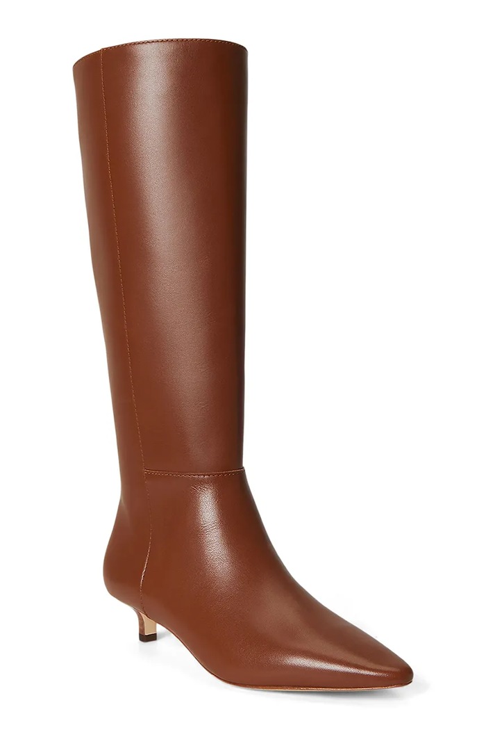 Lauren Ralph Lauren μπότες Γυναικείες δερμάτινες Frncsa Tl Hl 802P15725002.200 καφέ AW26