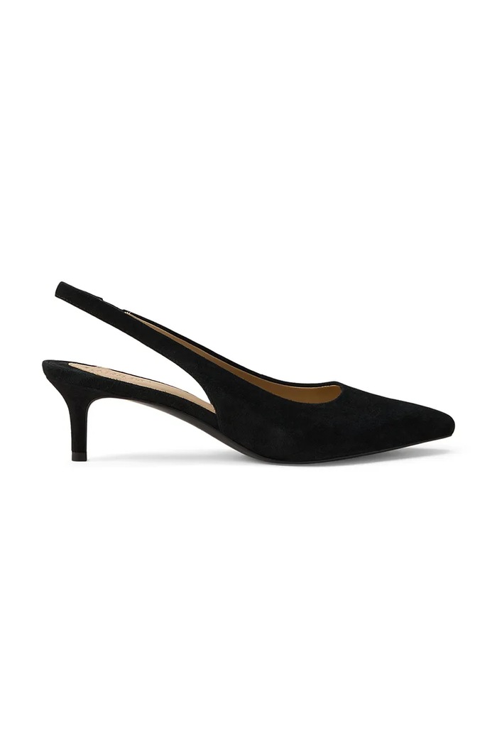 Lauren Ralph Lauren štikle od brušene kože Lolah II crna 802959263009.001