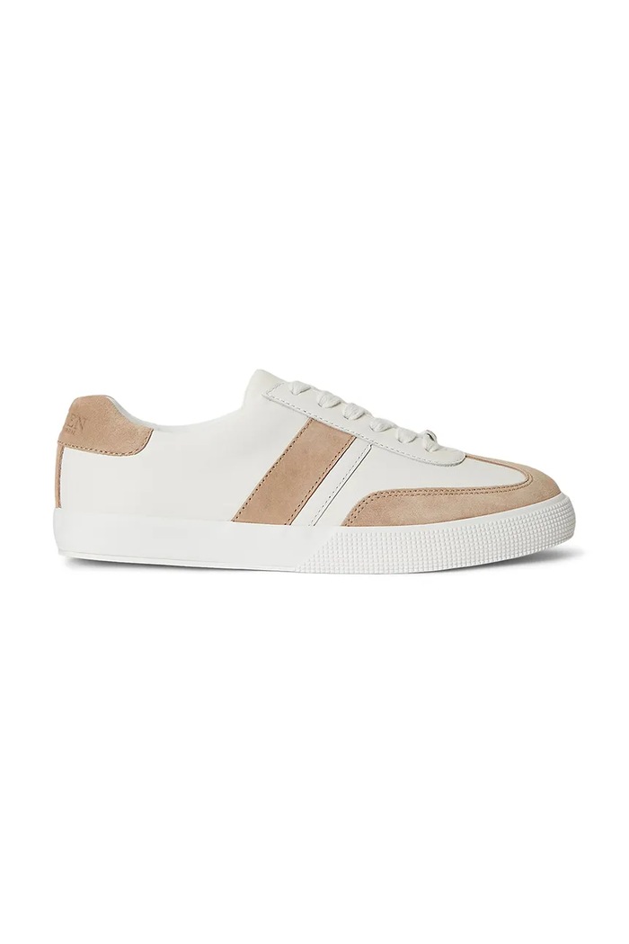 Lauren Ralph Lauren Braylee tenisice za žene od kože bijela 802P15842004.100