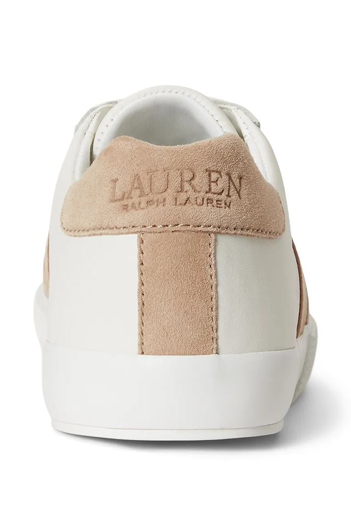 Lauren Ralph Lauren Braylee tenisice za žene od kože bijela 802P15842004.100