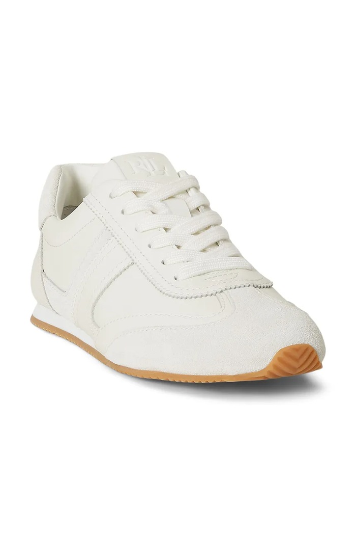 Lauren Ralph Lauren Dani Lw Prfl sneakers γυναικεία δερμάτινα 802P17694001.100 λευκό AW26