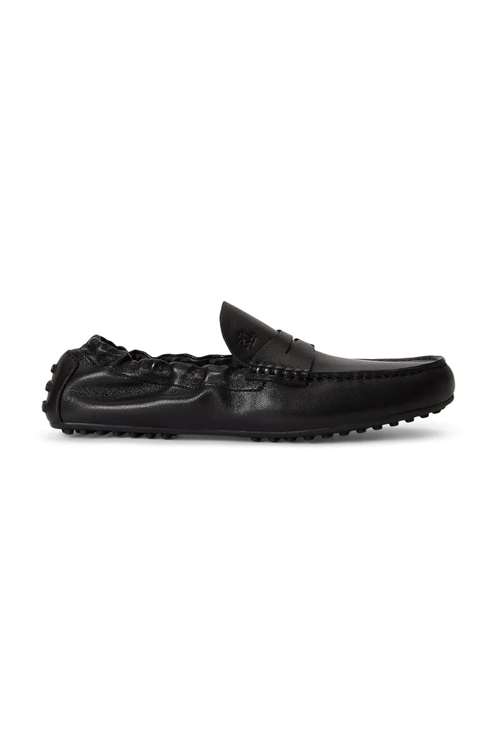 Lauren Ralph Lauren mokasini ženski usnjeni Wynnie Drvr črna 802P15834002.001