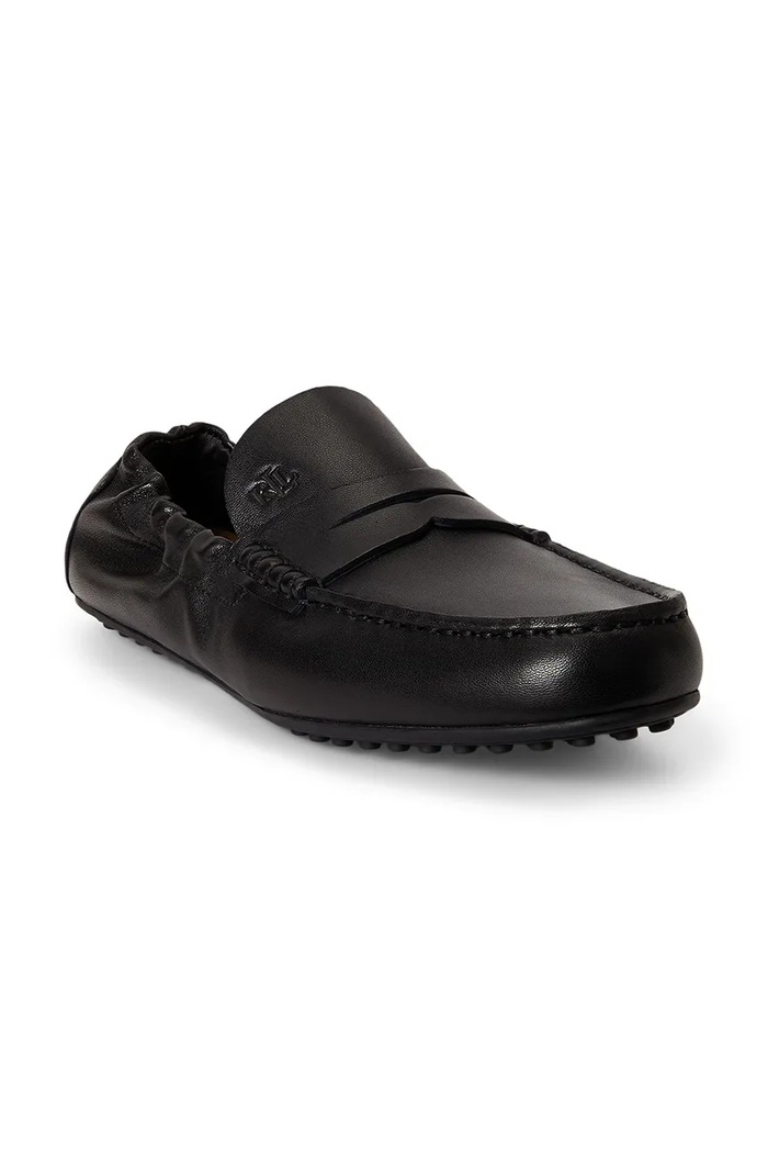 Lauren Ralph Lauren mokasini ženski usnjeni Wynnie Drvr 802P15834002.001 črna AW26