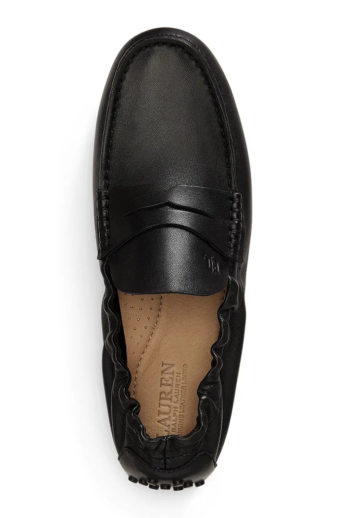 Obutev Lauren Ralph Lauren mokasini ženski usnjeni Wynnie Drvr 802P15834002.001 črna