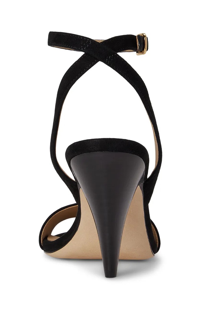 Obuv Lauren Ralph Lauren sandále na vysokom podpätku kožené Gracy 802P15730006.001 čierna