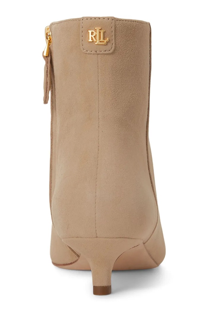 Obuća Lauren Ralph Lauren gležnjače za žene od brušene kože Frncsa Bt Hl 802P15722001.270 bež