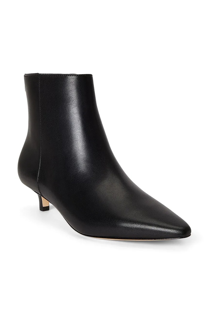 Lauren Ralph Lauren stivali alla caviglia su una spilla da donna in pelle Frncsa Bt Hl 802P15721001.001 nero AW26