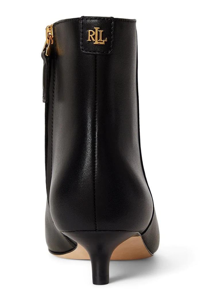 Scarpe Lauren Ralph Lauren stivali alla caviglia su una spilla da donna in pelle Frncsa Bt Hl 802P15721001.001 nero