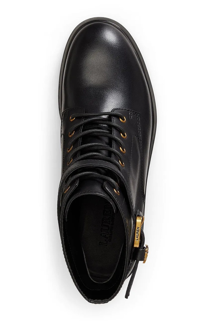 Lauren Ralph Lauren stivali Chelsea da donna in pelle Allyson Logo nero 802P12046001.001