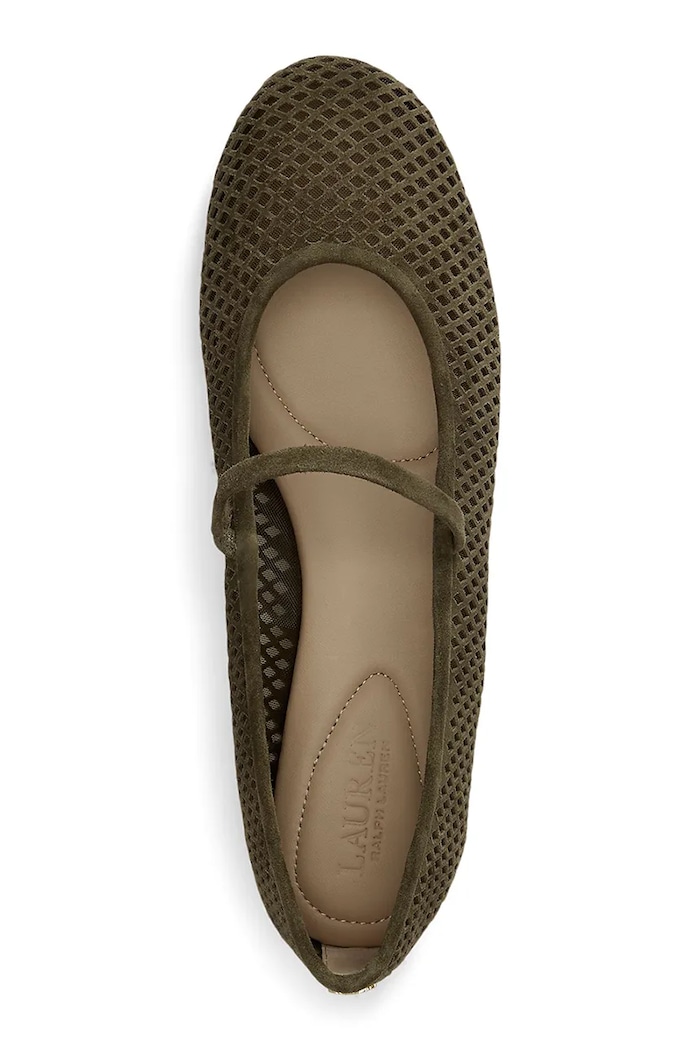 Obuv Lauren Ralph Lauren baleríny kožené Jayna Mj 802P12019004.300 zelená