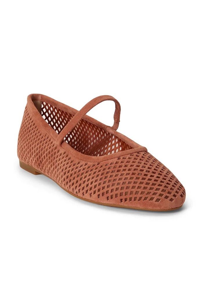 Lauren Ralph Lauren balerini din piele întoarsă Jayna Mj 802P12019002.600 roz AW26