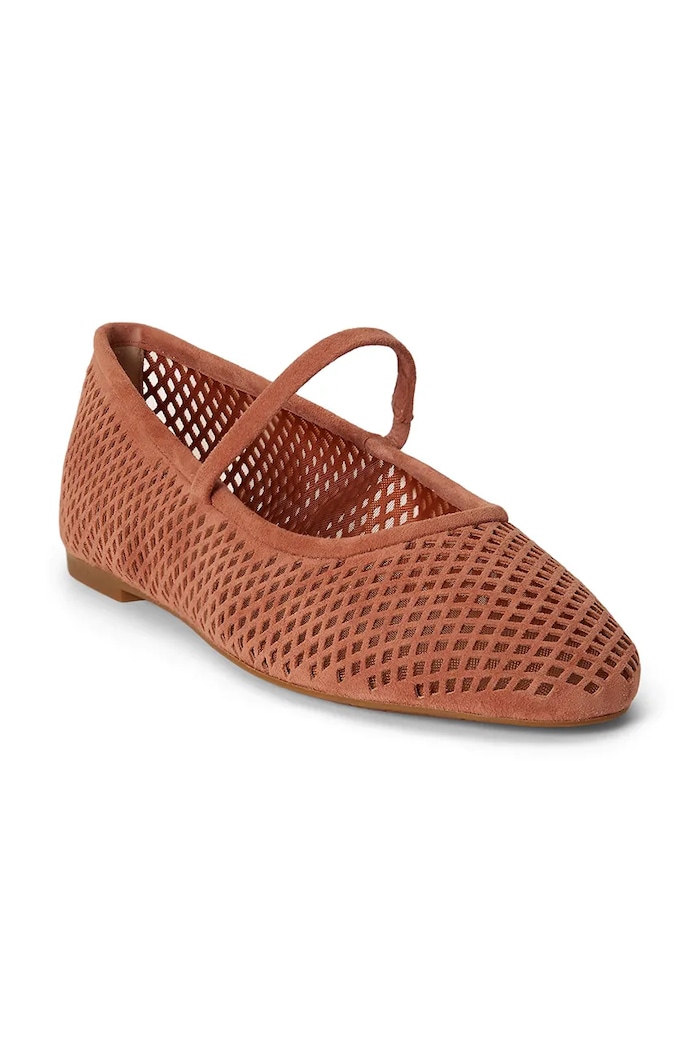 Lauren Ralph Lauren balerini din piele întoarsă Jayna Mj 802P12019002.600 roz AW26