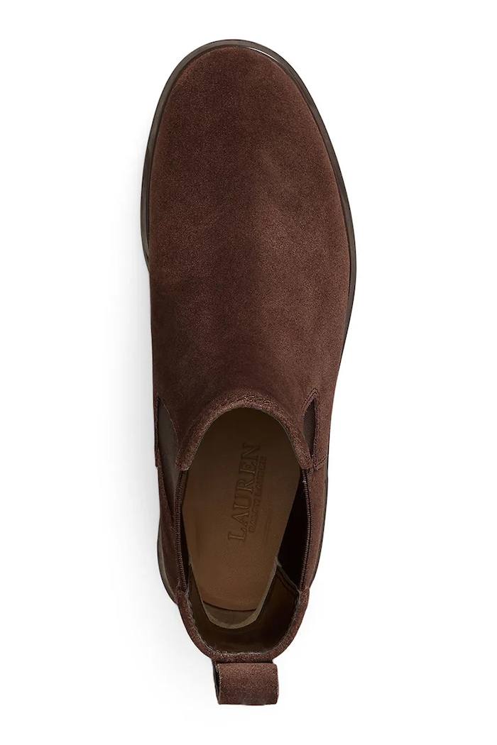 Lauren Ralph Lauren stivali Chelsea da donna in scamoscio Allyson marrone 802974477004.200