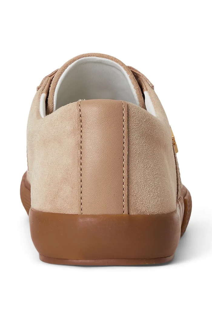 Lauren Ralph Lauren Janson II sneakersy damskie skórzane beżowy 802868344008.200