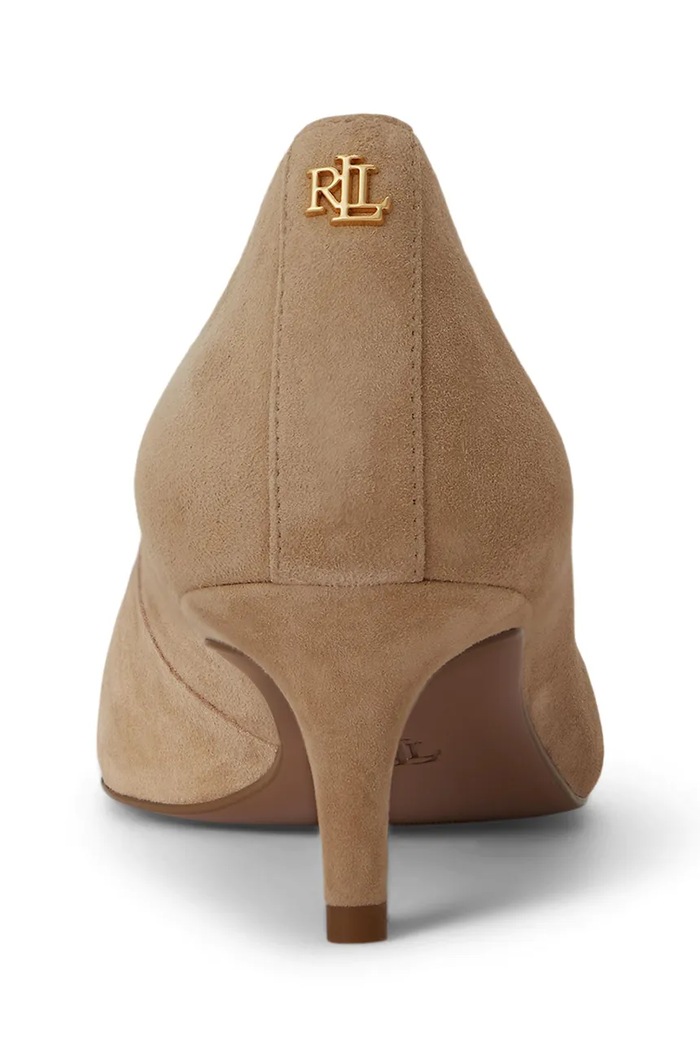 Obutev Lauren Ralph Lauren salonarji semiš Adrienne 802755524014.270 bež