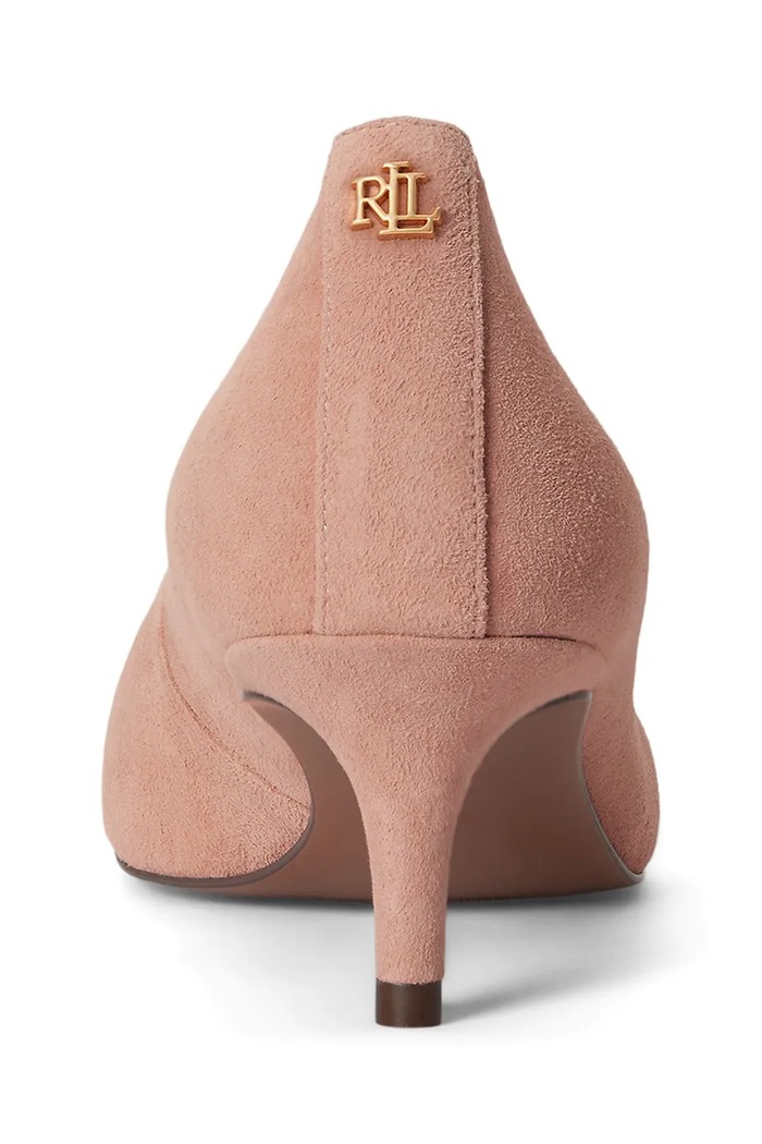 Обувки Lauren Ralph Lauren обувки с ток от кожа Adrienne 802755524012.650 розов