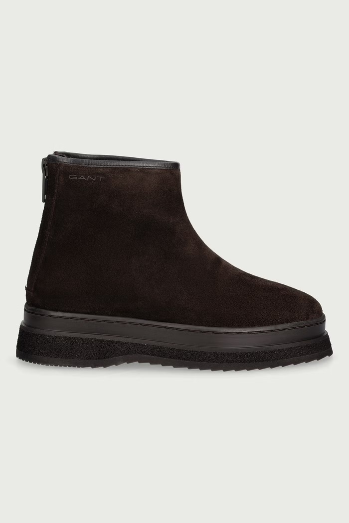 Gant Gležnjače za žene od brušene kože Sistown 33543456.G399 smeđa AW26