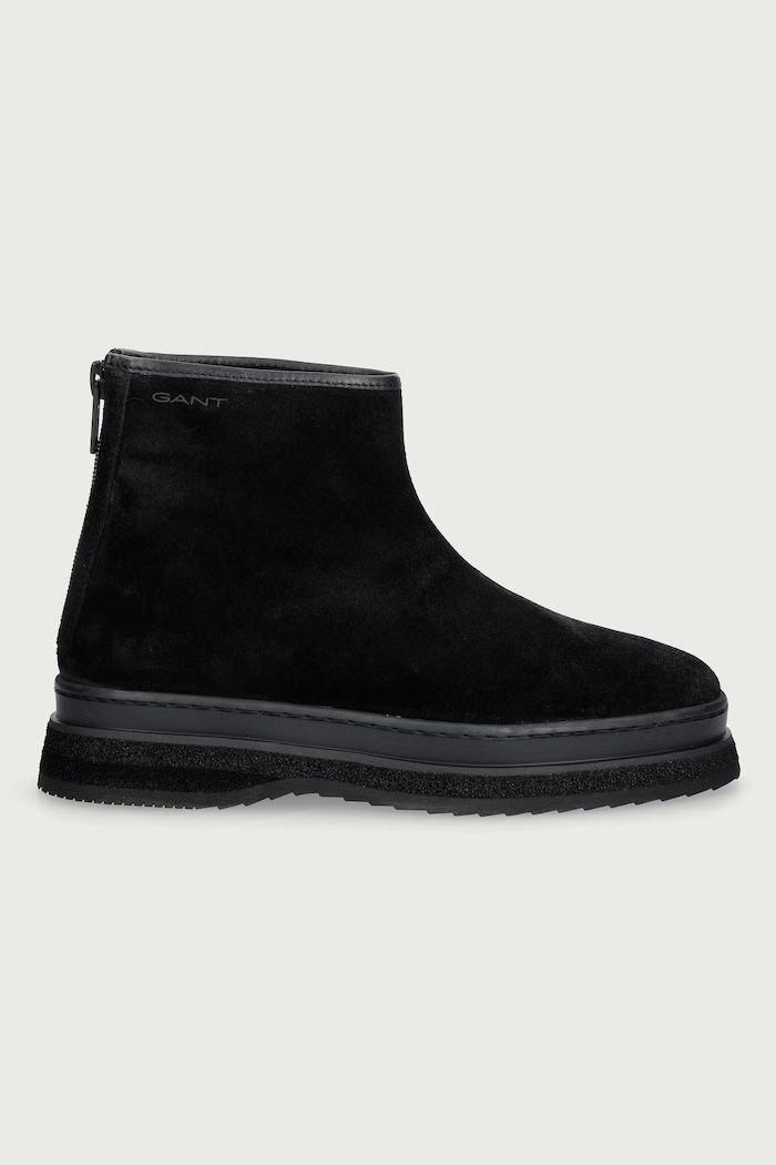 Gant Gležnjače za žene od brušene kože Sistown 33543456.G00 crna AW26