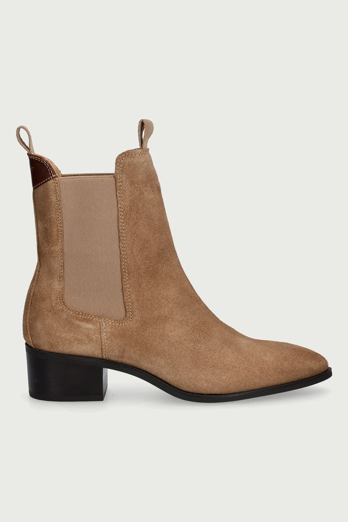 Gant Μπότες τσέλσι Γυναικεία σουέτ St Broomly 33553451.G146 μπεζ AW26