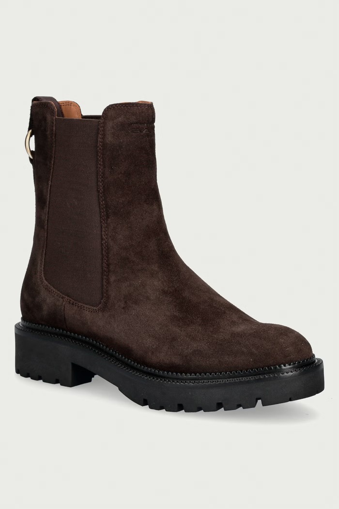 Gant Μπότες τσέλσι Γυναικείες σουέτ Kelliin καφέ 33553439.G399