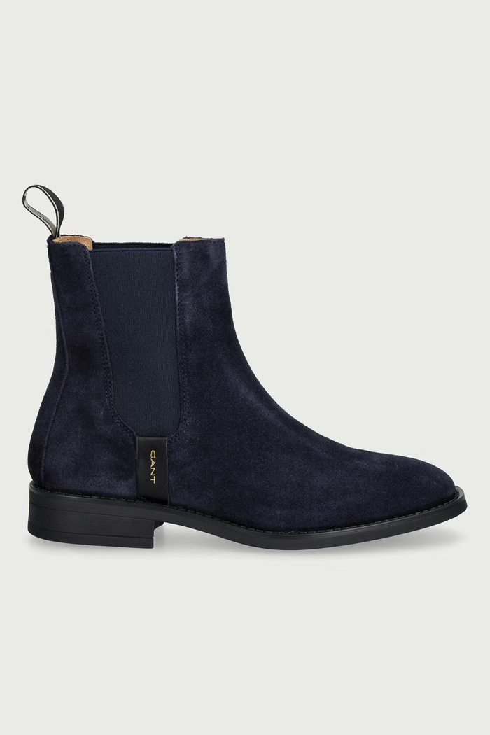 Gant Μπότες τσέλσι Γυναικεία σουέτ Fayy 33553426.G69 σκούρο μπλε AW26