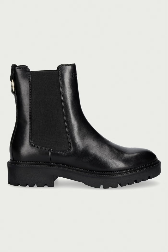Gant Μπότες τσέλσι Γυναικεία δερμάτινες Kelliin 33551440.G00 μαύρο AW26