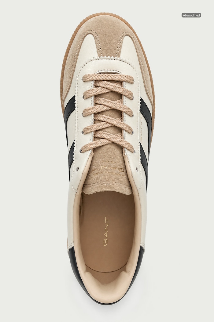 Cuzmani sneakersy damskie skórzane Gant 33531353.G208 beżowy