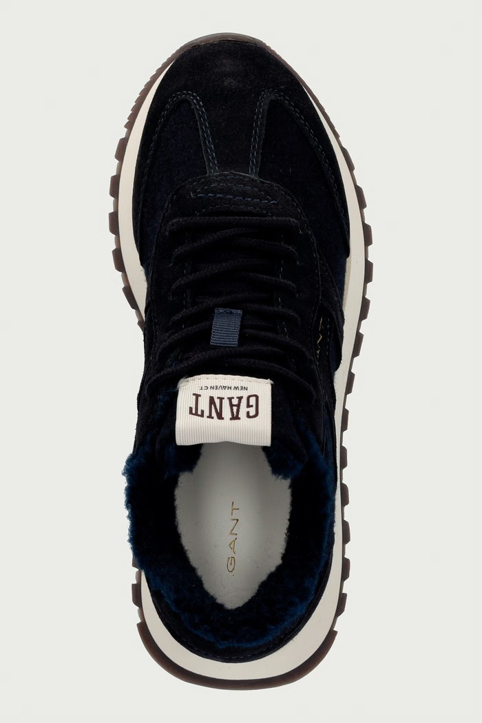 Caffay sneakers γυναικεία σουέτ Gant 33538340.G69 σκούρο μπλε