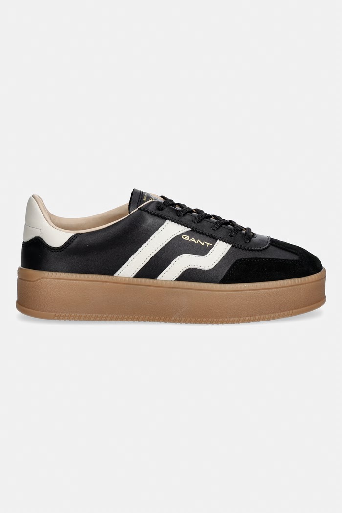 Gant Cuzmani sneakersy damskie skórzane 33531351.G042 czarny AW26