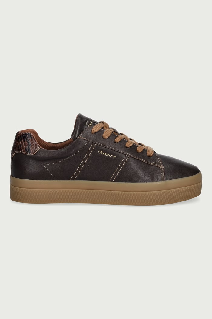 Gant Avona sneakersy damskie skórzane 33531330.G46 brązowy AW26