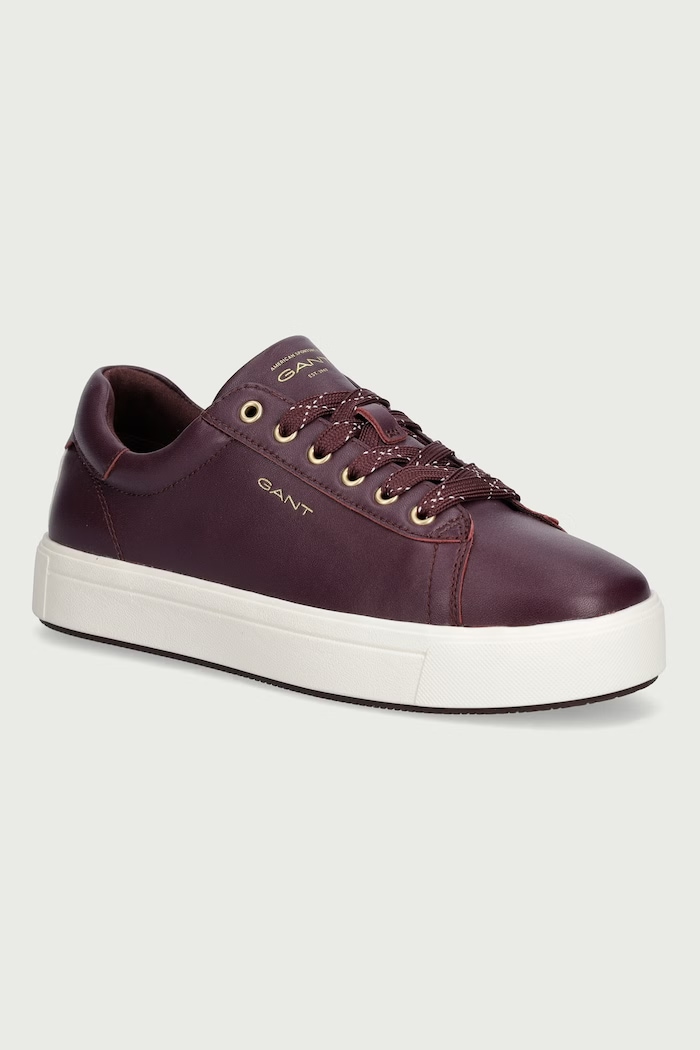 Gant Avino sneakersy damskie skórzane bordowy 33531326.G550
