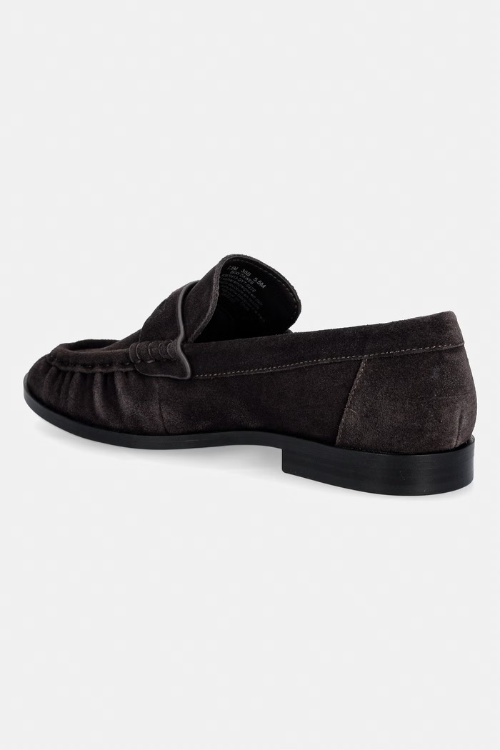 Обувки DKNY лоуфъри дамски от велур DAWES K3670413.BRN кафяв