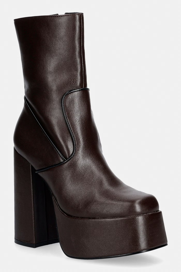 Koi Footwear botki na słupku damskie DBP1 brązowy DBP1.CHOCO
