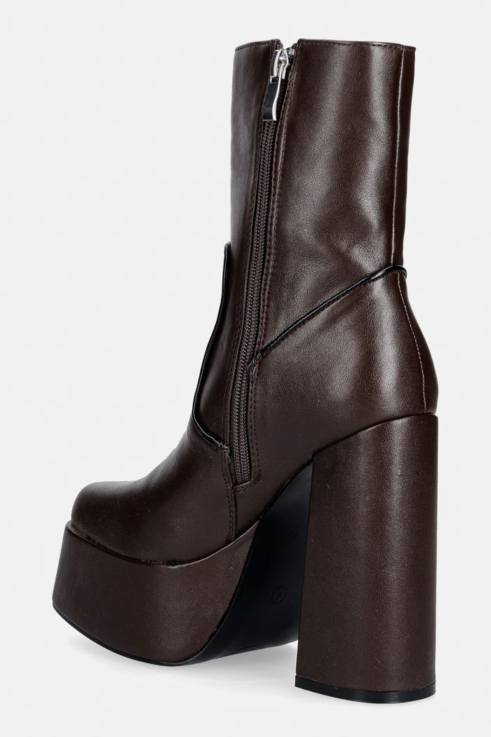 Obuwie Koi Footwear botki na słupku damskie DBP1 DBP1.CHOCO brązowy
